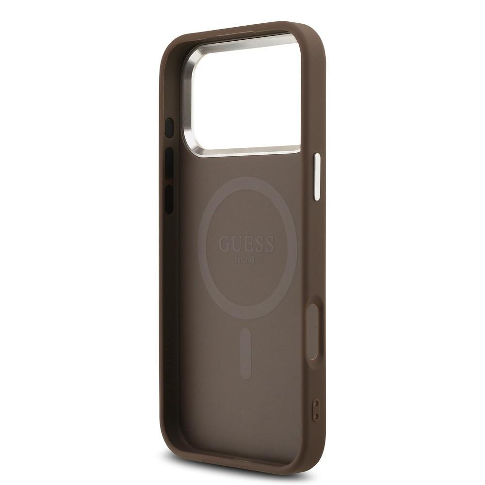 Capa iPhone 17 Pro Max Guess, Marrom — imagem 2 de 2