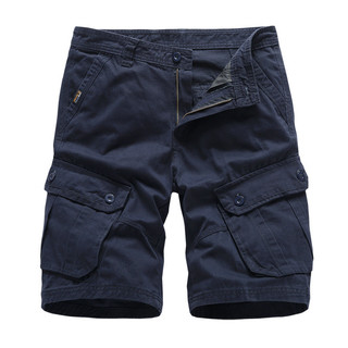 horts Homens Algodão Solto Trabalho Casual Calças Curtas Drop Shipping