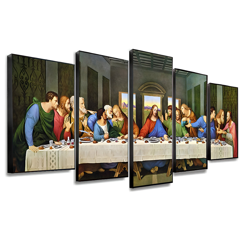 Quadro Decorativo Santa Ceia Jesus Fé Religioso Todos Com Cristo Natal Presépio