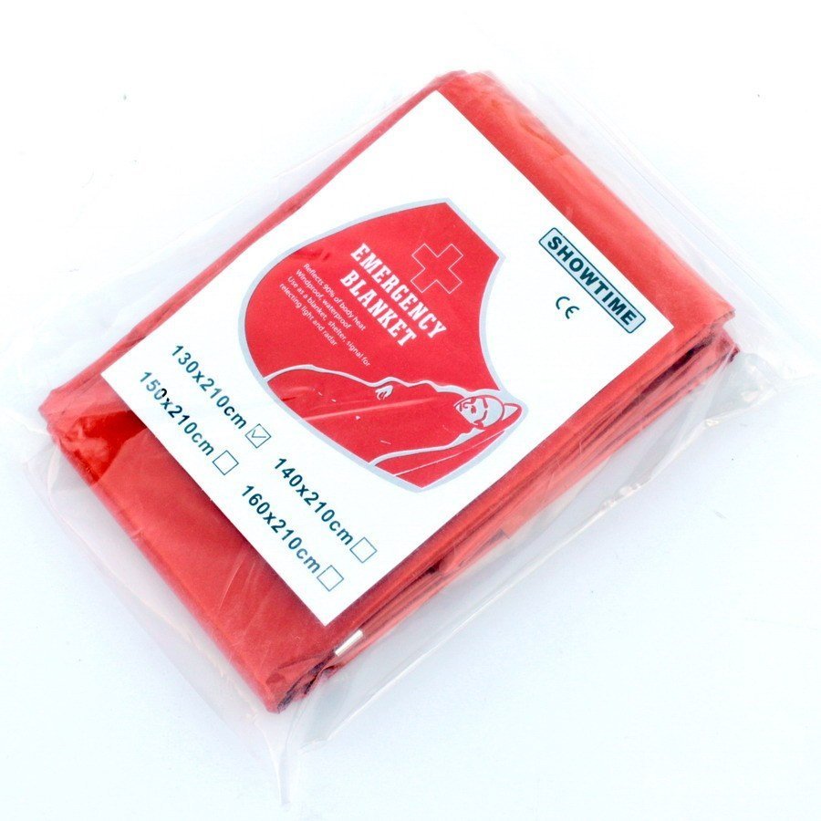 Manta de emergência para uso externo em laranja, dourada e prateada, manta de sobrevivência, manta térmica, manta de pro