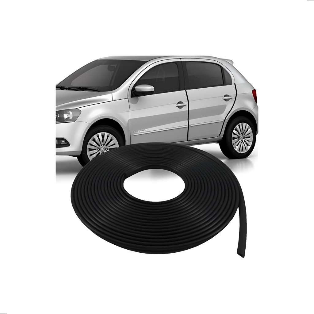 Borracha Proteção Borda Porta Casca De Cobra Mini 10 Metros