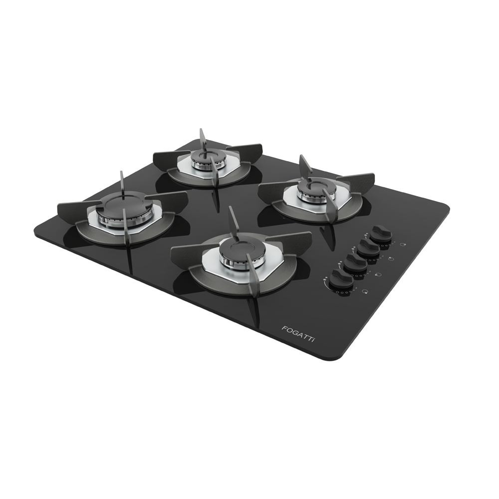 Cooktop Fogatti Safe Ferro Fundido 4 Bocas a Gas