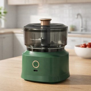 Mini Processador Elétrico Sem Fio USB Portátil 3 Lâminas Aço Inox Tritura Alho Carne Legu…
