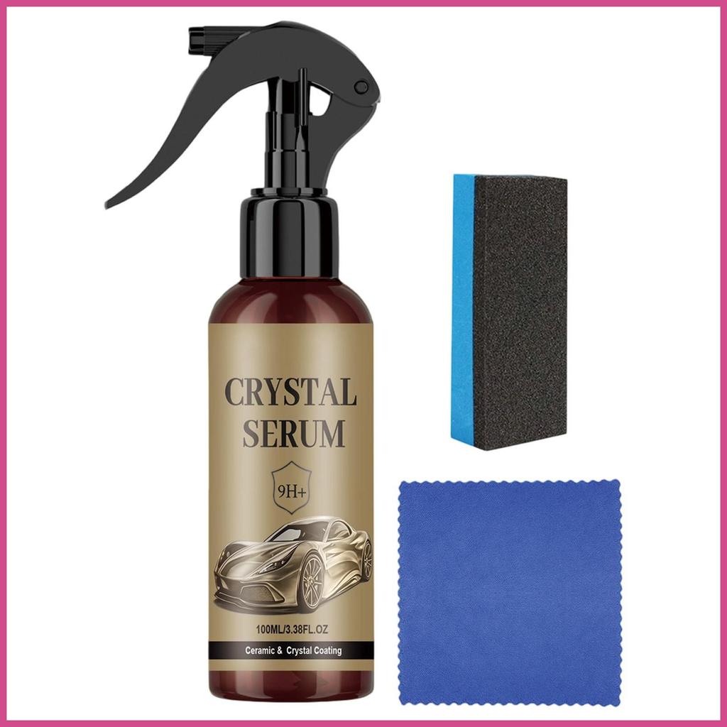 Kit De Revestimento Cerâmico 100ml Agente Anti-Risco Para Carro Com Esponja E Pano Caminhão Automotivo mubow1br