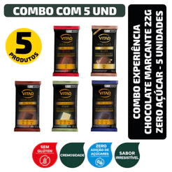 Combo Experiência Chocolate Marcante 22g Zero - 5 unidades