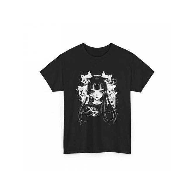 Camiseta Feminina Anime Manga Estampada Personagens Otaku Confortável Estilosa Divertida Moda Casual