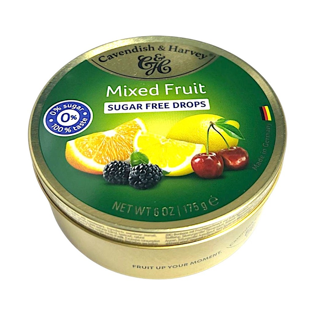Bala Alemã Mix Frutas Zero Açúcar (Mixed Fruit) Cavendish & Harvey 175g
