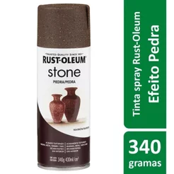 Spray Efeito Pedra Marrom 340g Rust Oleum