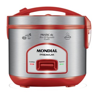 Panela elétrica de arroz 6 xícaras Pratic Rice 6i Red - PE-45-6X - Mondial em Oferta na Shopee