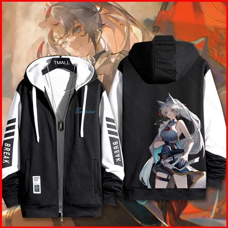 GC2 Honkai Star Rail Feixiao Casaco Com Zíper Jaqueta cardigan Suéter Unissex Manga Longa Top Cosplay GC2