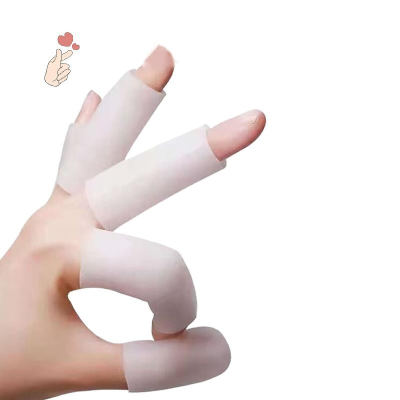 [PEBR] 10 Peças Ferramentas De Cozinha Tubo De Gel De Silicone Bandagem De Mão Protetor De Dedo Anti-Corte Mangas Resist