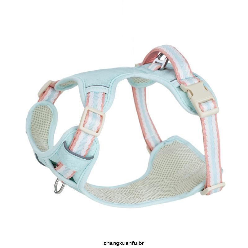 Arnês Reflexivo De Segurança Para Cães , Malha Respirável Ajustável , Sem Tração , Colete Pequenos E Grandes , Treinamen