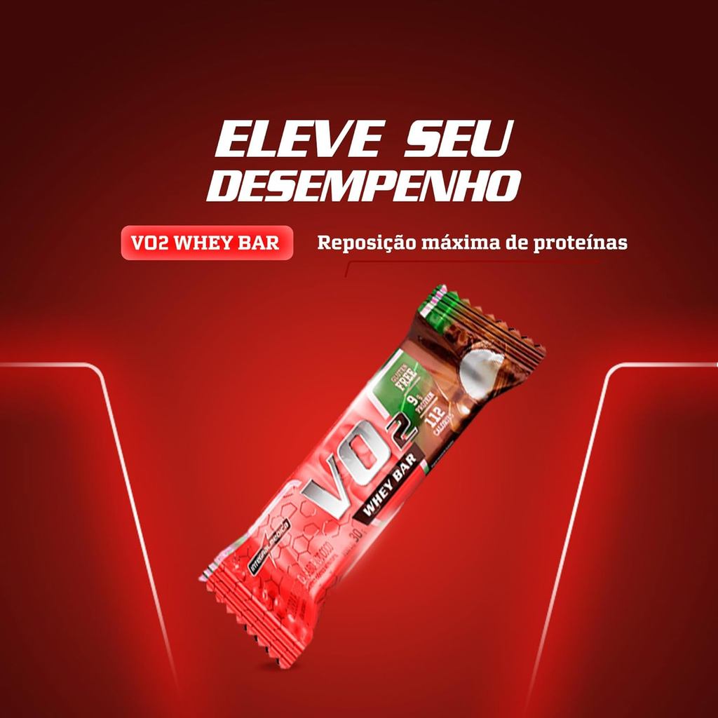 Barra de Proteína Vo2 Whey Bar Coco - Integral Médica em Oferta na Shopee
