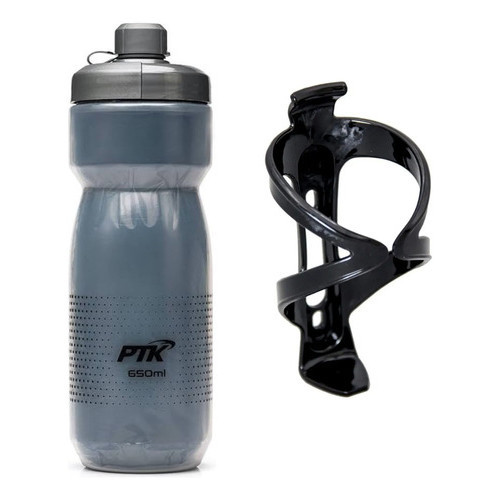 GARRAFA TÉRMICA ÁGUA GELADA PTK 650ML BICO INTELIGENTE + SUPORTE DE CARAMANHOLA