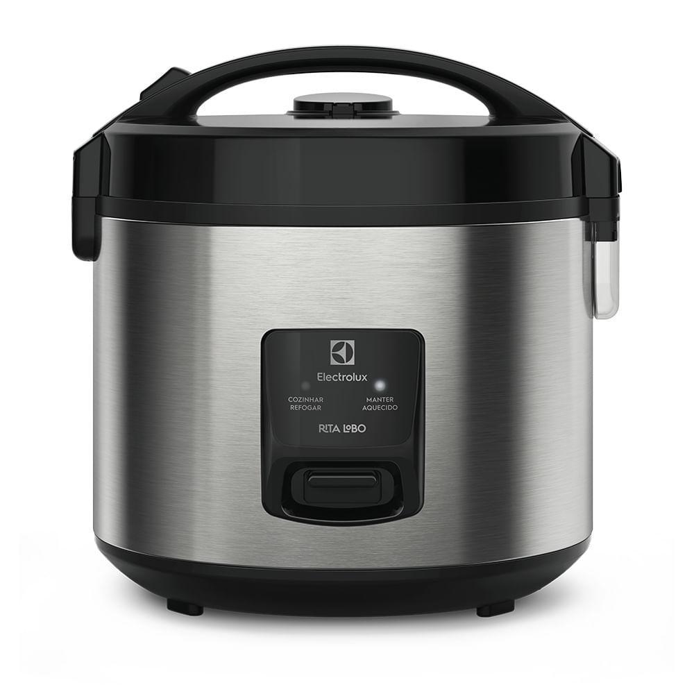 Panela de Arroz Elétrica Electrolux por Rita Lobo 3,5L Preta Efficient 2 em 1 (ERC20) em Oferta na Shopee