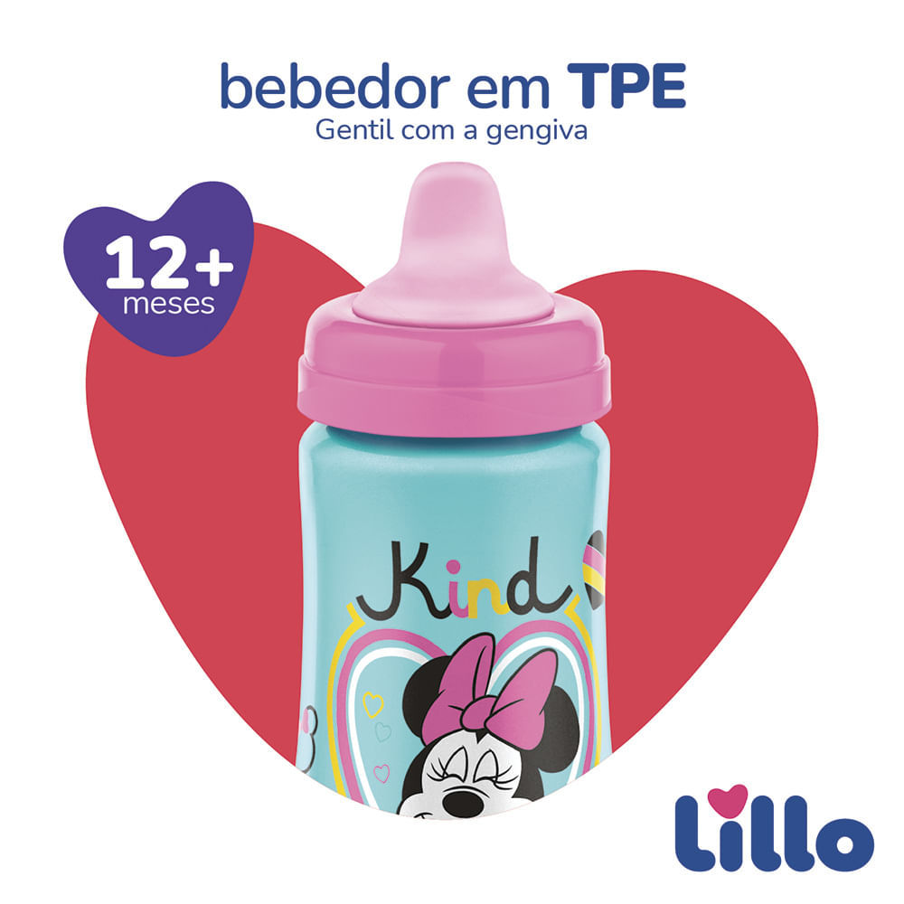 Detalhes do Copo Lillo Colors Disney Minnie Cores Sortidas 2 Unidades 300ml cada