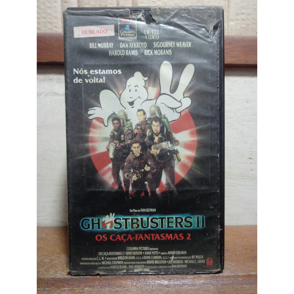vhs Os Caça Fantasmas 2 - Dan Arkroid - Rick Moranis