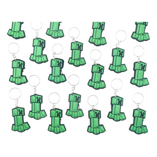 Chaveiro Minecraft Verdinho 10un Emborrachado Tema Festa em Oferta na Shopee