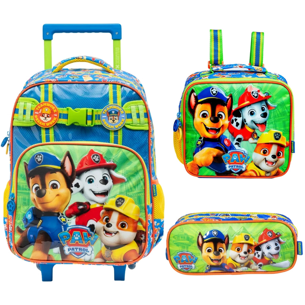 Kit Escolar Patrulha Canina Mochila 16 Estojo Lancheira em Oferta na Shopee