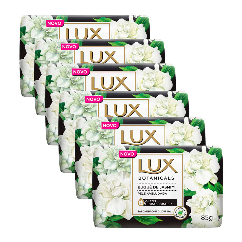 Kit 6 Sabonete em Barra Lux Botanicals Buquê de Jasmim 85g em Oferta na Shopee