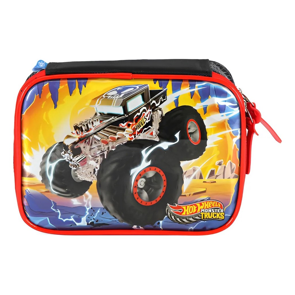 Estojo Hot Wheels Box Preto Luxcel