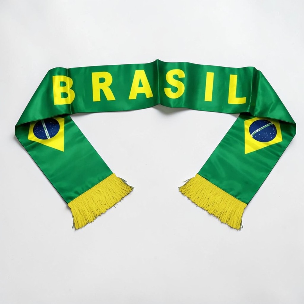 Cachecol Faixa Brasil Copa Do Mundo 140x14CM