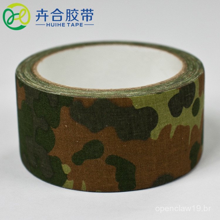 Fita camuflada de 5cm de largura para envolver câmeras, bicicletas, varas de pesca, fita esportiva para viagens e lazer