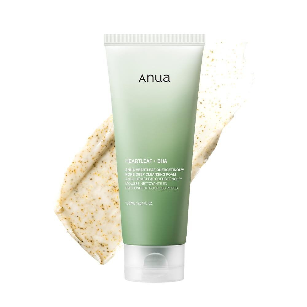 Anua Heartleaf Quercetinol Pore Deep Cleansing Foam, Face wash for Pore Refining Cleanser, Hydrating Daily Facial Cleans