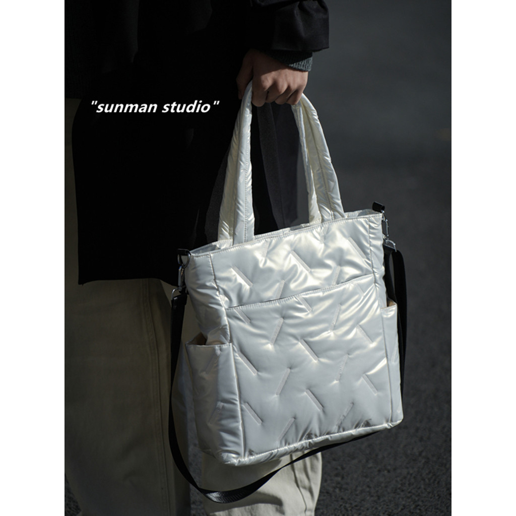Outono inverno saco do mensageiro meninos nicho Street Wear roupas de algodão sacola 2026 novo estilo bolsa de ombro lev