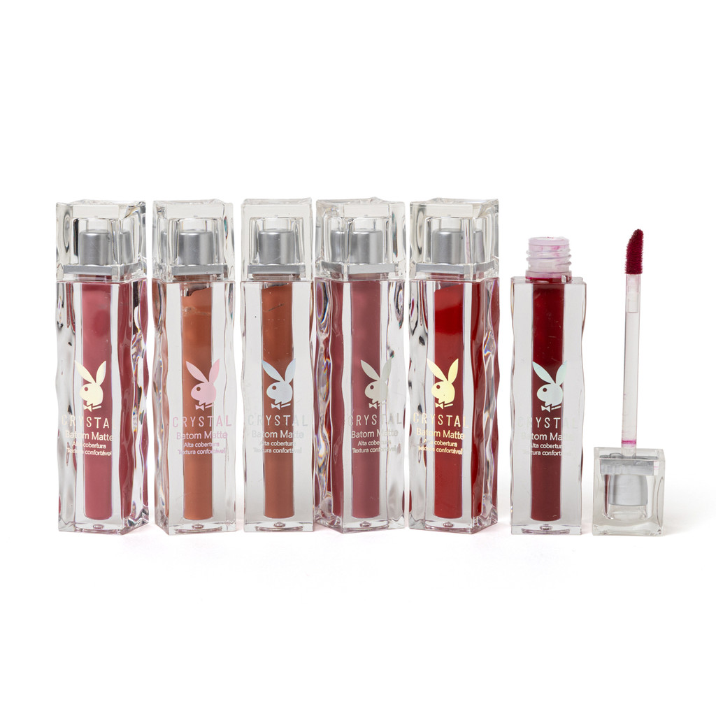 Batom Matte Coleção Crystal Alta Cobertura - Playboy Beauty