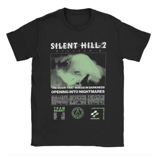 Camiseta Camisa Blusa Algodão Unissex Silent Hill Serie Jogo Lançamento 100% Algodão