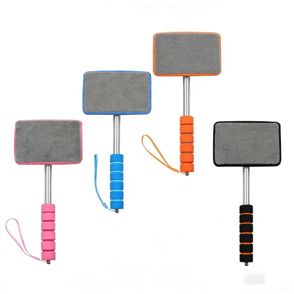 Limpador de Vidro Automotivo Retrátil com Cabo Extensível Limpa Para-brisa Desembaçador Microfibra 35- 83cm