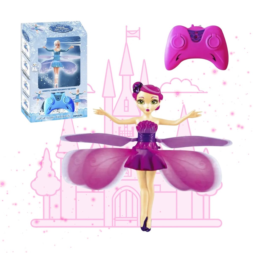 Boneca Fada Voadora Infantil Sensor Controle Remoto Movimento Sensor Luz Usb Recarregável Kizumba em Oferta na Shopee