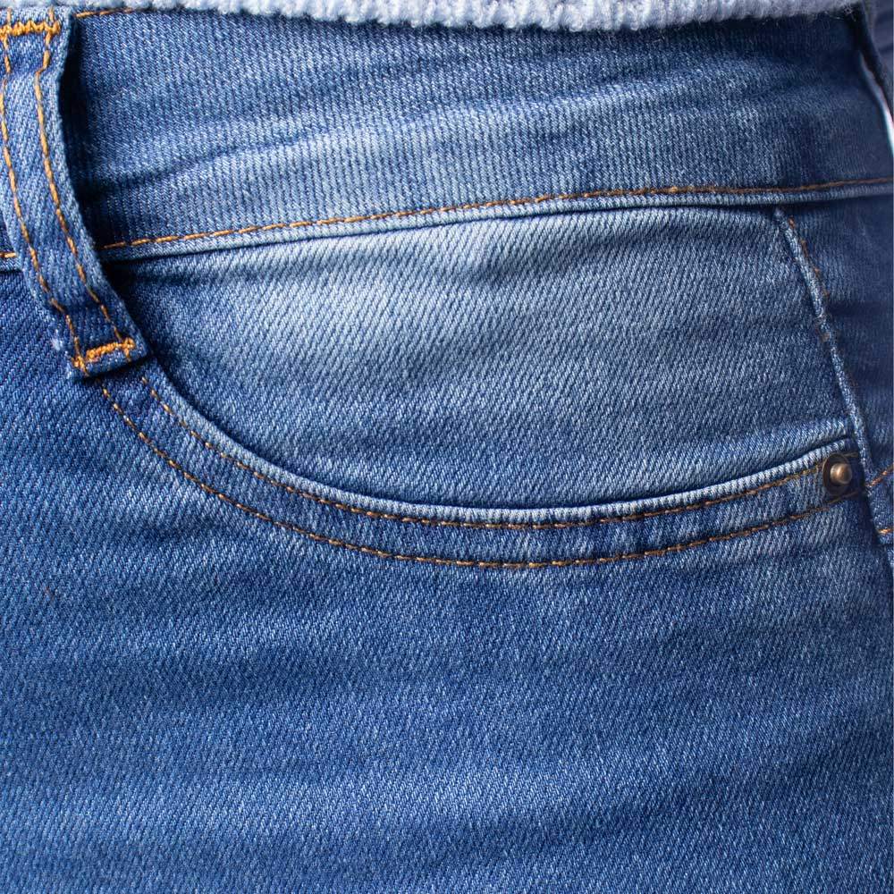 Calça Jeans Feminina Vale de West Cigarrete Cintura Azul