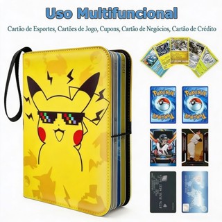 Álbum Fichário Pokémon Colecionador Para 400 Cards Com 100 Páginas Protetoras Anti-Risco em Oferta na Shopee