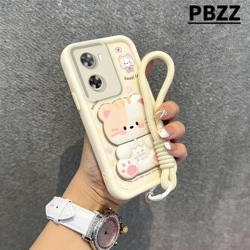 Capa PBZZ Para OPPO a6x A6 pro 4g A6t a6S A6 5g De Telefone Softcase Novo design Estético Espelho De Maquiagem De Gato F