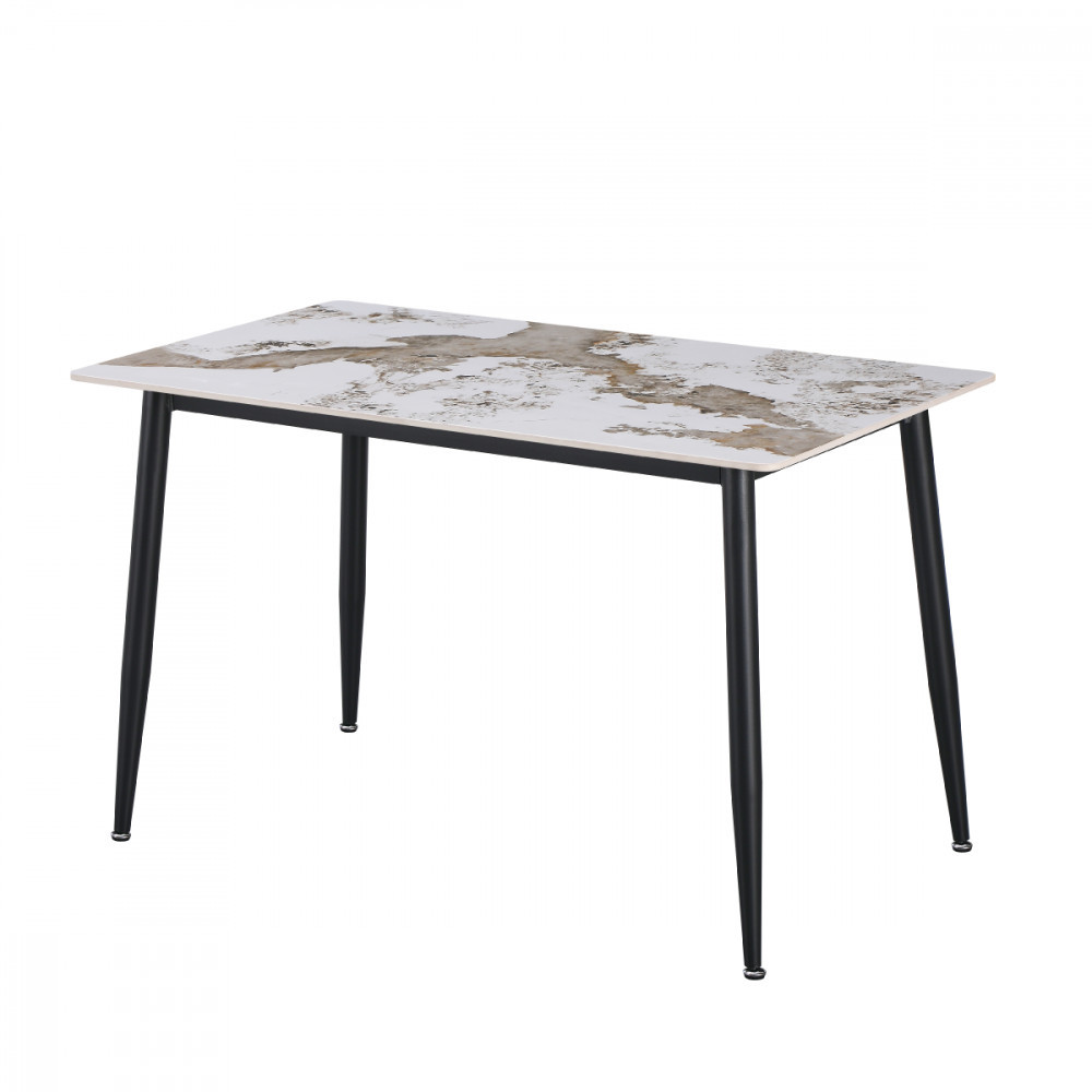 Mesa De Jantar Tampo De Granito Para Cozinha Pandora Branca 120cm