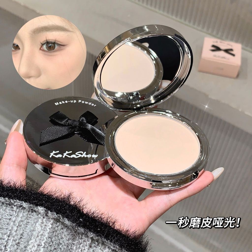 [Estoque pronto] Caijing Selection kakashow Soft Mist Corretivo em pó prensado adequado para a pele À prova d'água à pro