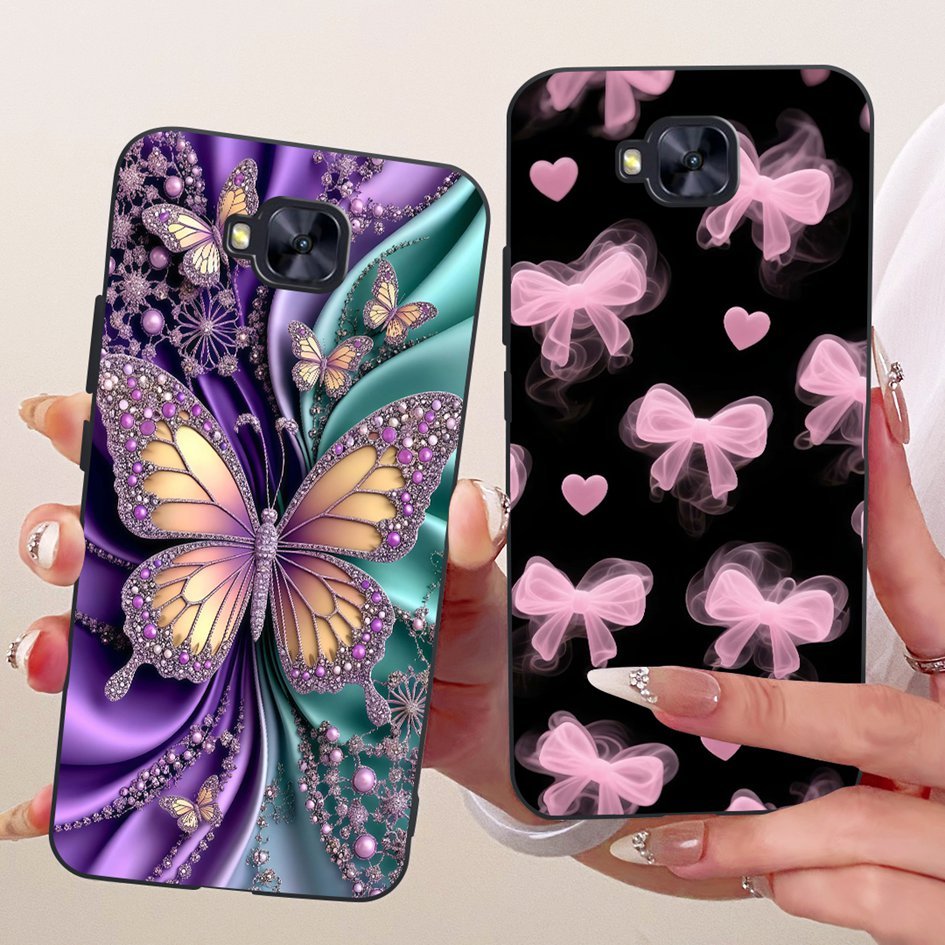 Capa Para Asus ZenFone 4 Selfie Pro ZD552KL ZD553KL De Telefone Moda Borboleta Escudo De Silicone Macio X00LD Z01MD Pára