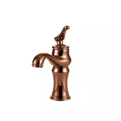 Torneira Para Banheiro Misturador Monocomando Retrô Baixa Acari Pingoo - Dourado Rose