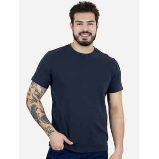 Camiseta Aramis Masculina Regular Textura Ottoman Azul Marinho CS.12.0545 023 em Oferta na Shopee