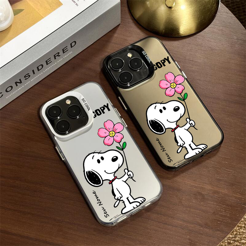 Capinha personalizada Com Nome Snoopy Para Samsung S20 S21 S23 FE S24 S25 Capa de celular anti impacto