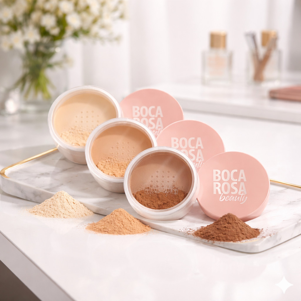Pó Solto Facial Boca Rosa Beauty – Matte, Leve e Efeito Natural