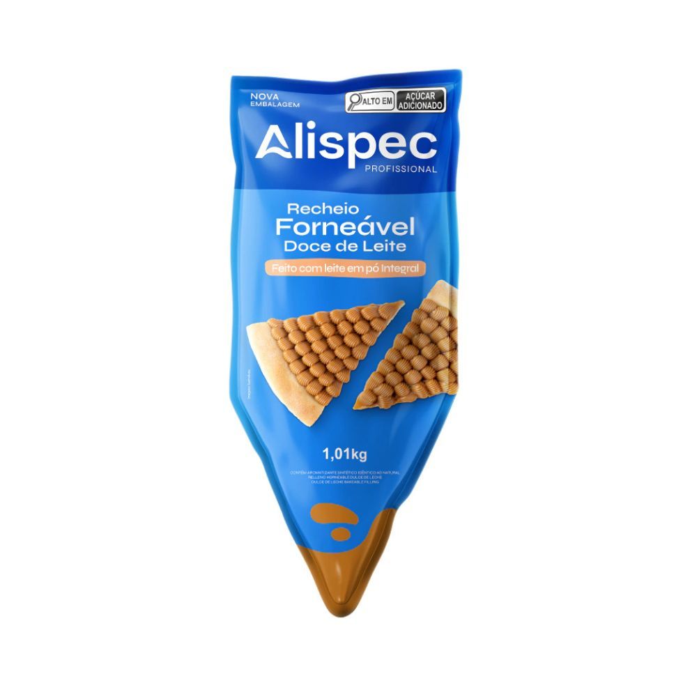 Recheio Forneável Doce de Leite 1,01kg Alispec
