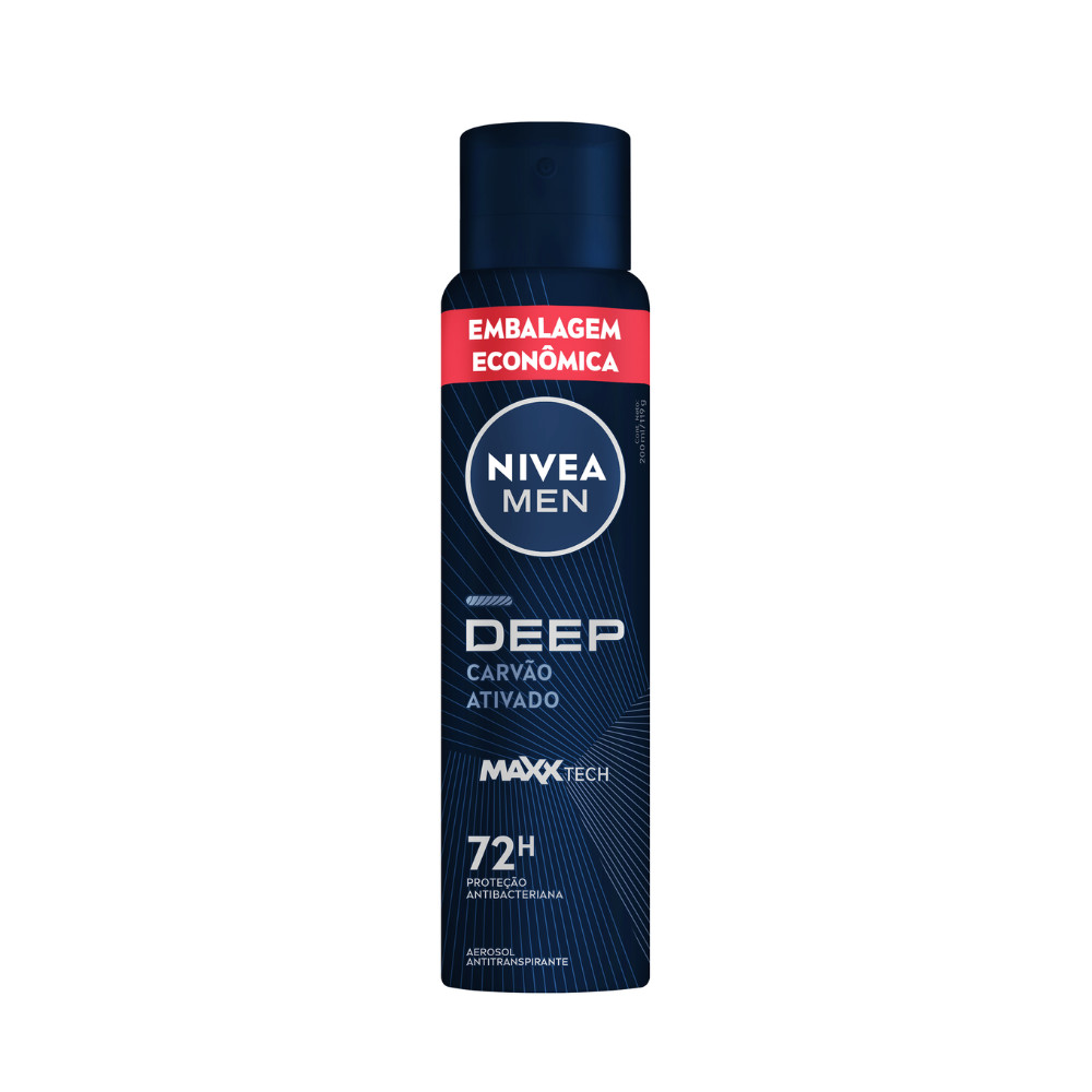 Desodorante Masculino NIVEA MEN Deep Carvão Ativado 200ml