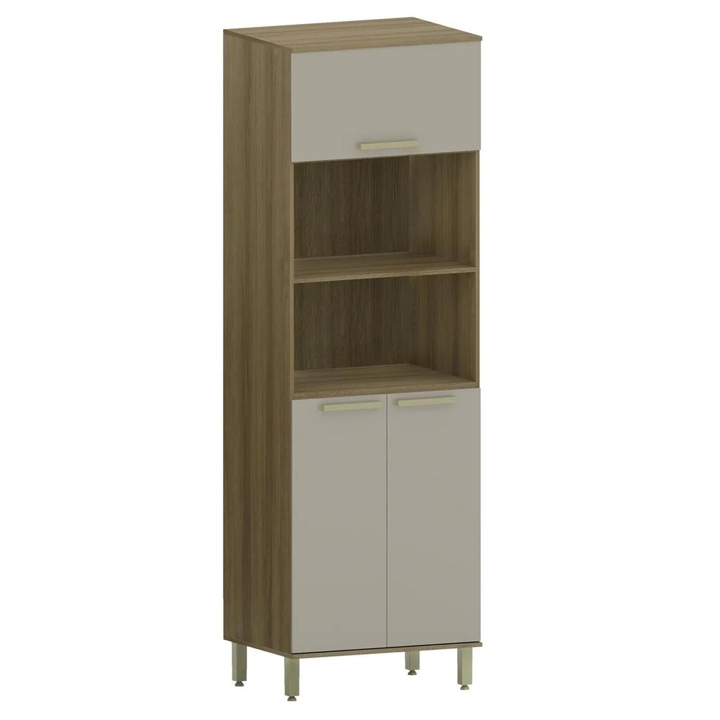 Paneleiro de Cozinha Torre Quente 70cm Nádia Mocca/Avelã L01 - Mpozenato