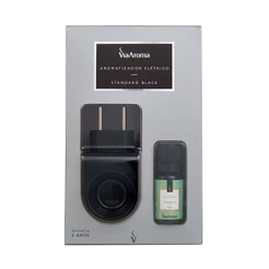 Aromatizador Elétrico Standard Black Via Aroma + Essência 10ml