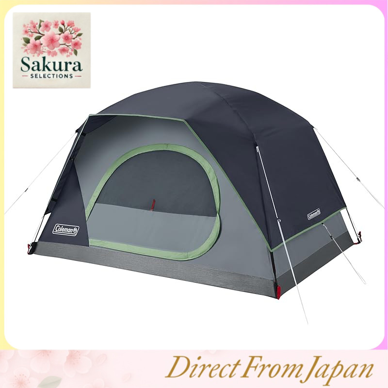Coleman Skydome Tent, 5-minute setup, for 2/4/6/8 people, weather-resistant tent with rainfly and carrying bag, 20% more headroom than traditional canopies.
