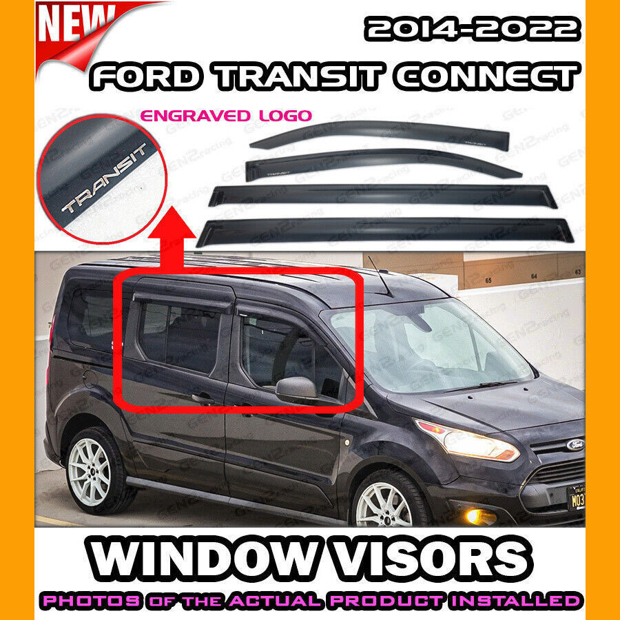 Adequado para 2014-2023TRANSIT CONNECT Janela Chuva Sobrancelha Bloco de Chuva Bloco de Chuva Bloco de Chuva