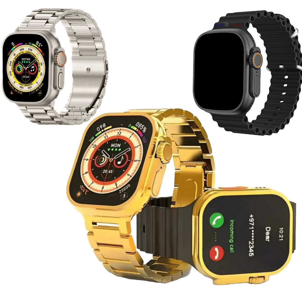 Smartwatch  w68+ultra smart watch series 8 nfc calculadora cardíaca monitoramento da frequência relógio inteligente